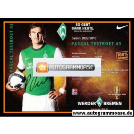 Autogramm Fussball | SV Werder Bremen | 2009 | Pascal TESTROET