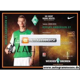 Autogramm Fussball | SV Werder Bremen | 2009 | Niklas ANDERSEN