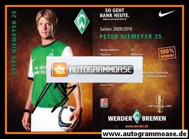 Autogramm Fussball | SV Werder Bremen | 2009 | Peter NIEMEYER