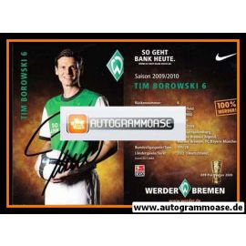 Autogramm Fussball | SV Werder Bremen | 2009 | Tim BOROWSKI