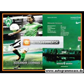 Autogramm Fussball | SV Werder Bremen | 2011 | Aleksandar STEVANOVIC