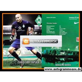 Autogramm Fussball | SV Werder Bremen | 2011 | Christian VANDER