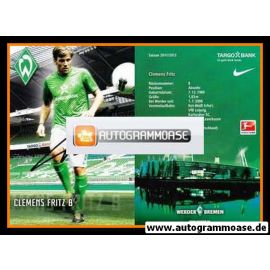 Autogramm Fussball | SV Werder Bremen | 2011 | Clemens FRITZ