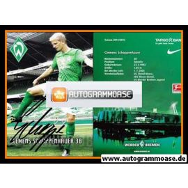 Autogramm Fussball | SV Werder Bremen | 2011 | Clemens SCHOPPENHAUER