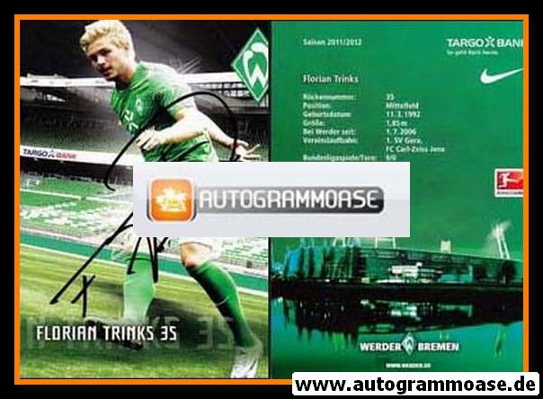 Autogramm Fussball | SV Werder Bremen | 2011 | Florian TRINKS