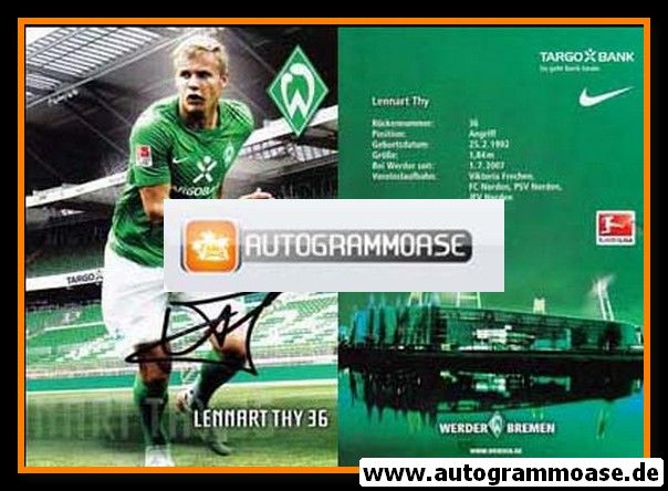 Autogramm Fussball | SV Werder Bremen | 2011 | Lennart THY