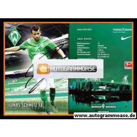 Autogramm Fussball | SV Werder Bremen | 2011 | Lukas SCHMITZ