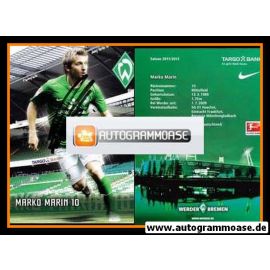 Autogramm Fussball | SV Werder Bremen | 2011 | Marko MARIN