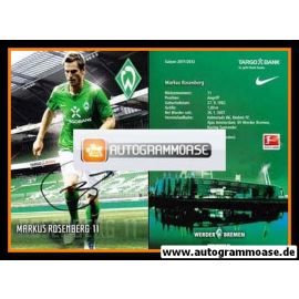 Autogramm Fussball | SV Werder Bremen | 2011 | Markus ROSENBERG