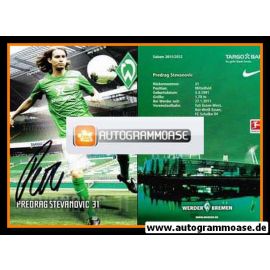 Autogramm Fussball | SV Werder Bremen | 2011 | Predrag STEVANOVIC