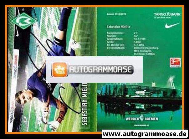 Autogramm Fussball | SV Werder Bremen | 2011 | Sebastian MIELITZ