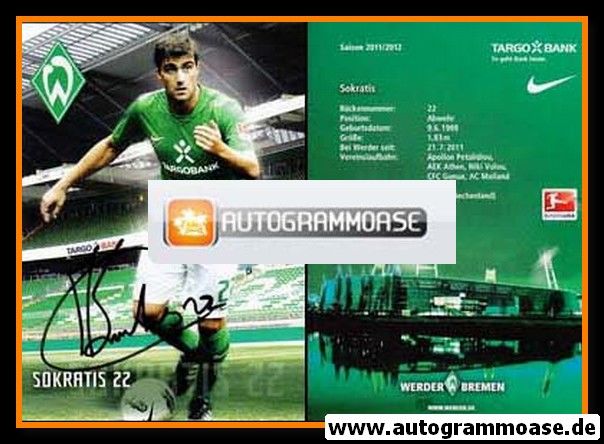 Autogramm Fussball | SV Werder Bremen | 2011 | SOKRATIS