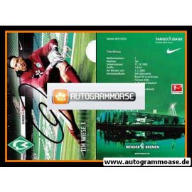 Autogramm Fussball | SV Werder Bremen | 2011 | Tim WIESE