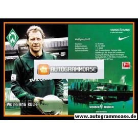 Autogramm Fussball | SV Werder Bremen | 2011 | Wolfgang ROLFF