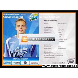 Autogramm Fussball | Chemnitzer FC | 2007 | Marcel SCHLOSSER
