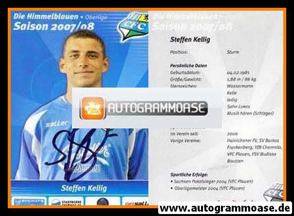 Autogramm Fussball | Chemnitzer FC | 2007 | Steffen KELLIG