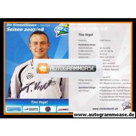 Autogramm Fussball | Chemnitzer FC | 2007 | Tino VOGEL