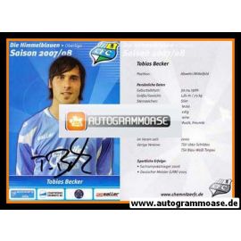 Autogramm Fussball | Chemnitzer FC | 2007 | Tobias BECKER
