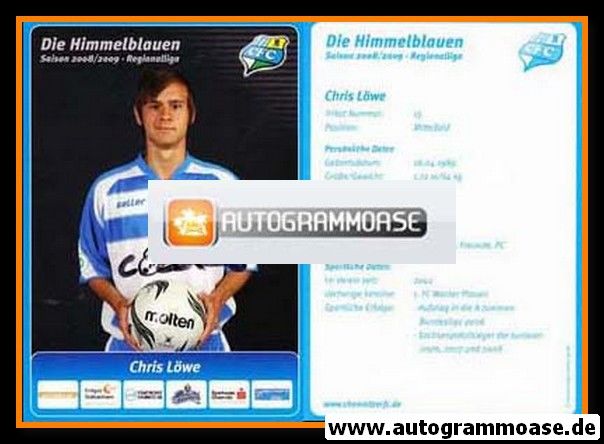 Autogramm Fussball | Chemnitzer FC | 2008 | Chris LÖWE