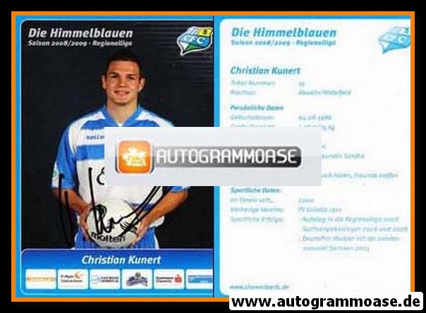 Autogramm Fussball | Chemnitzer FC | 2008 | Christian KUNERT