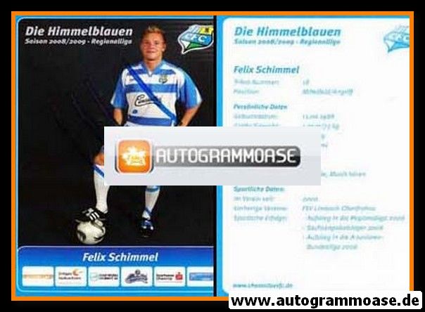 Autogramm Fussball | Chemnitzer FC | 2008 | Felix SCHIMMEL