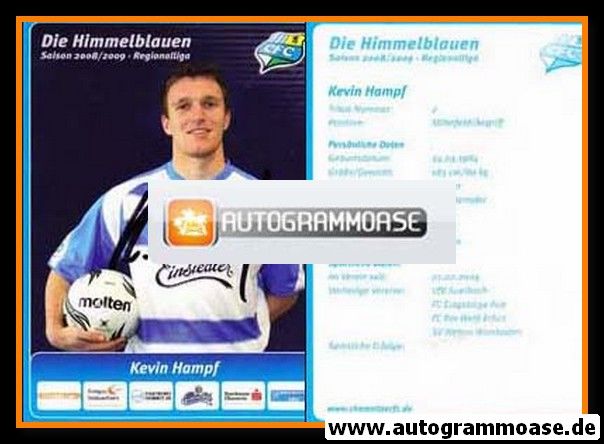 Autogramm Fussball | Chemnitzer FC | 2008 | Kevin HAMPF