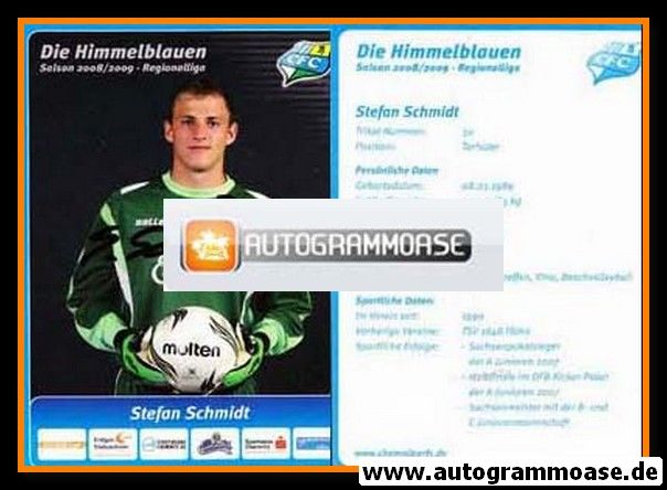 Autogramm Fussball | Chemnitzer FC | 2008 | Stefan SCHMIDT