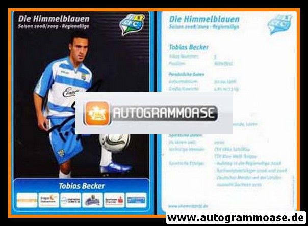 Autogramm Fussball | Chemnitzer FC | 2008 | Tobias BECKER