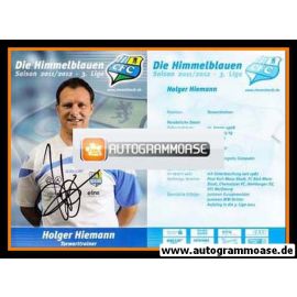 Autogramm Fussball | Chemnitzer FC | 2011 | Holger HIEMANN