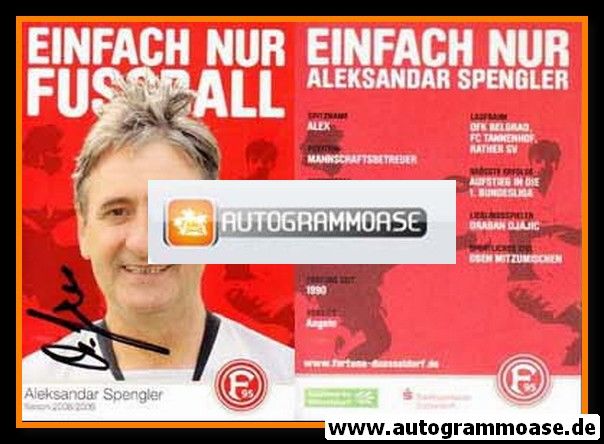 Autogramm Fussball | Fortuna Düsseldorf | 2008 | Aleksandar SPENGLER