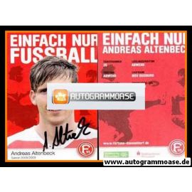 Autogramm Fussball | Fortuna Düsseldorf | 2008 | Andreas ALTENBECK