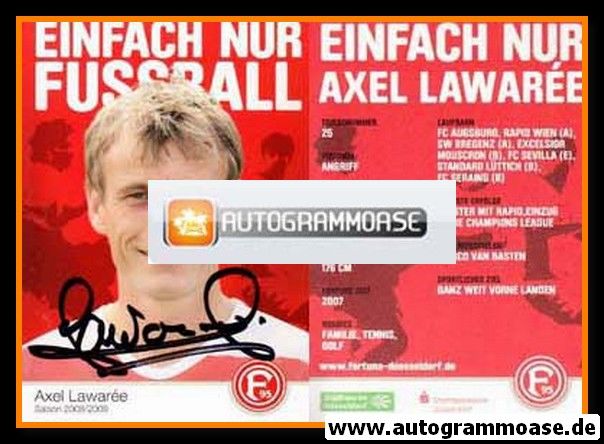 Autogramm Fussball | Fortuna Düsseldorf | 2008 | Axel LAWAREE