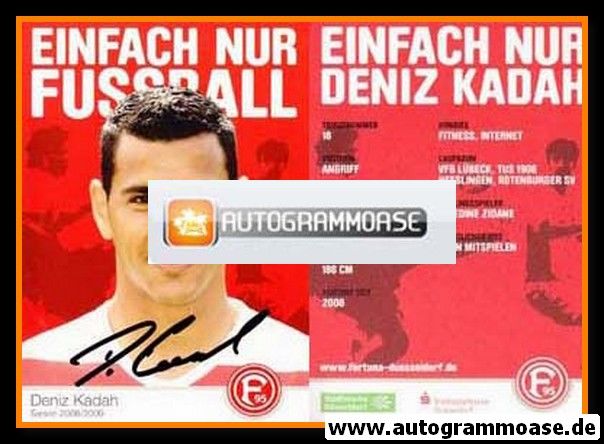 Autogramm Fussball | Fortuna Düsseldorf | 2008 | Deniz KADAH