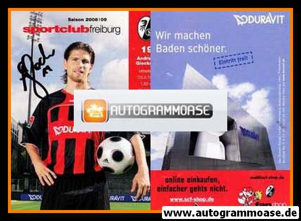 Autogramm Fussball | SC Freiburg | 2008 | Andreas GLOCKNER