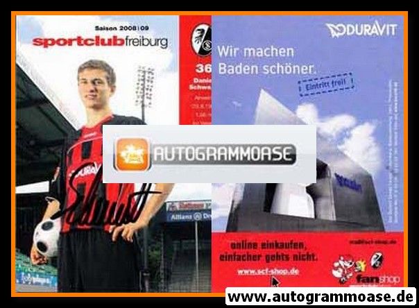 Autogramm Fussball | SC Freiburg | 2008 | Daniel SCHWAAB