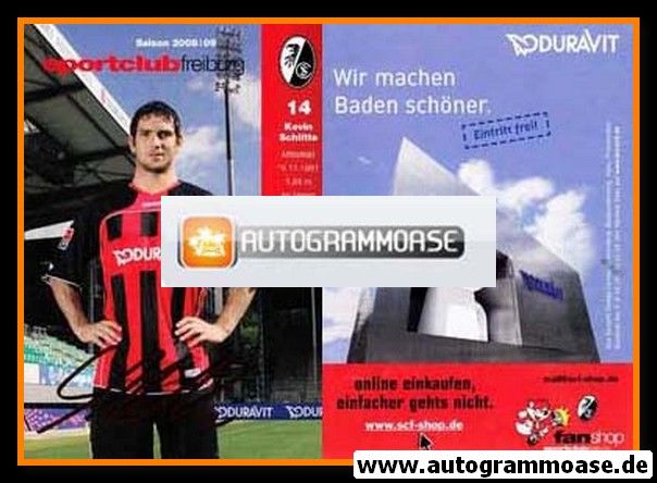 Autogramm Fussball | SC Freiburg | 2008 | Kevin SCHLITTE