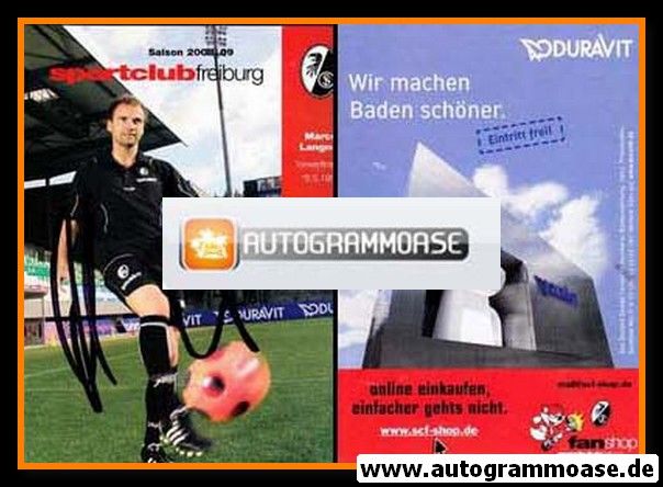 Autogramm Fussball | SC Freiburg | 2008 | Marco LANGNER