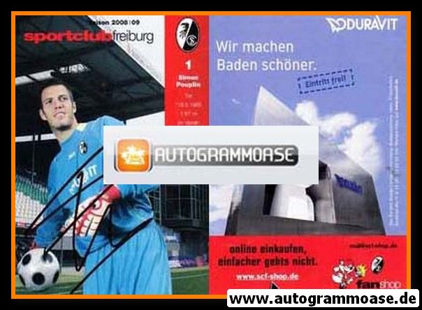 Autogramm Fussball | SC Freiburg | 2008 | Simon POUPLIN