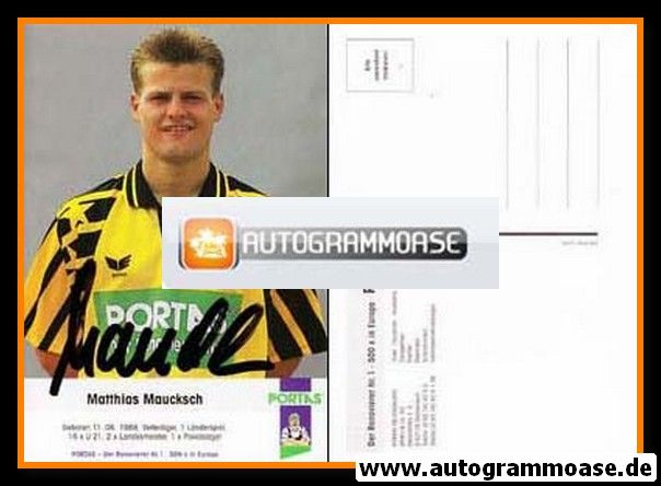 Autogramm Fussball | Dynamo Dresden | 1993 | Matthias MAUCKSCH