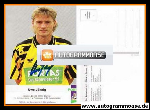 Autogramm Fussball | Dynamo Dresden | 1993 | Uwe JÄHNIG