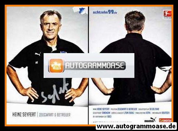 Autogramm Fussball | TSG 1899 Hoffenheim | 2010 | Heinz SEYFERT