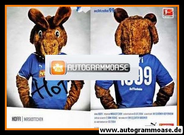 Autogramm Fussball | TSG 1899 Hoffenheim | 2010 | HOFFI (Maskottchen)