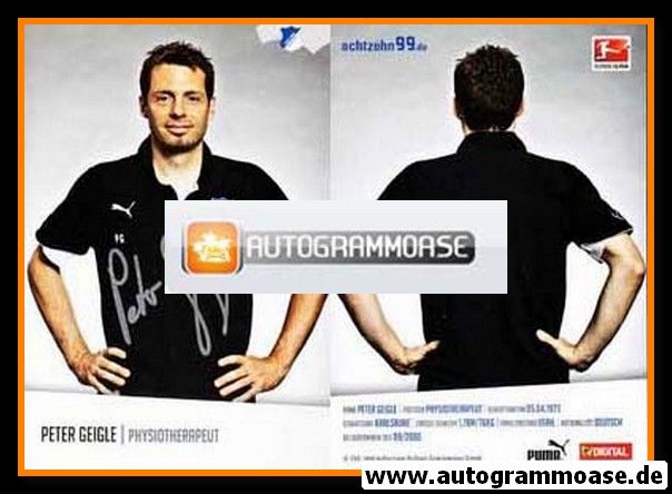 Autogramm Fussball | TSG 1899 Hoffenheim | 2010 | Peter GEIGLE