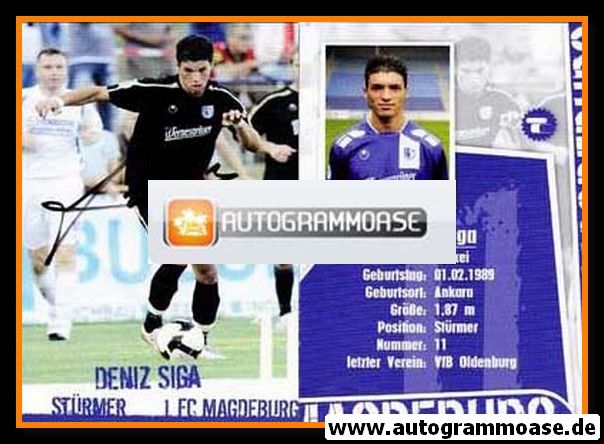 Autogramm Fussball | 1. FC Magdeburg | 2008 | Deniz SIGA
