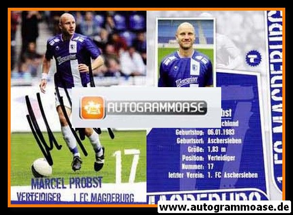 Autogramm Fussball | 1. FC Magdeburg | 2008 | Marcel PROBST
