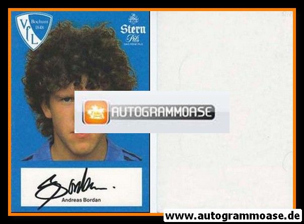 Autogramm Fussball | VfL Bochum | 1982 | Andreas BORDAN