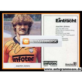 Autogramm Fussball | Eintracht Frankfurt | 1982 | Joachim J&Uuml;RIENS