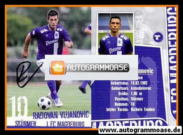 Autogramm Fussball | 1. FC Magdeburg | 2008 | Radovan VUJANOVIC