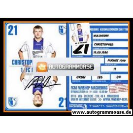 Autogramm Fussball | 1. FC Magdeburg | 2007 | Christopher KULLMANN