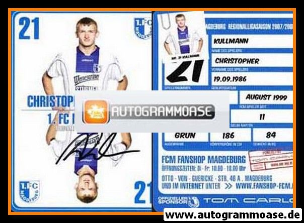 Autogramm Fussball | 1. FC Magdeburg | 2007 | Christopher KULLMANN
